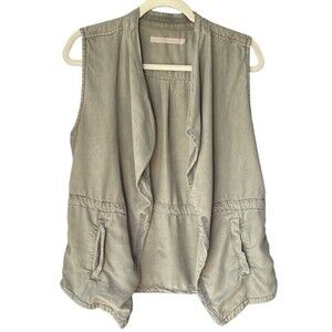 Max Jeans Green Pocket Vest Size M